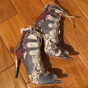 Zara lace up booties